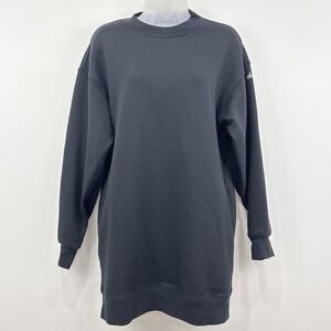 Alo Yoga Cityscape Sweatshirt Dress Womens XS Black Athleisure Cozy Comfort